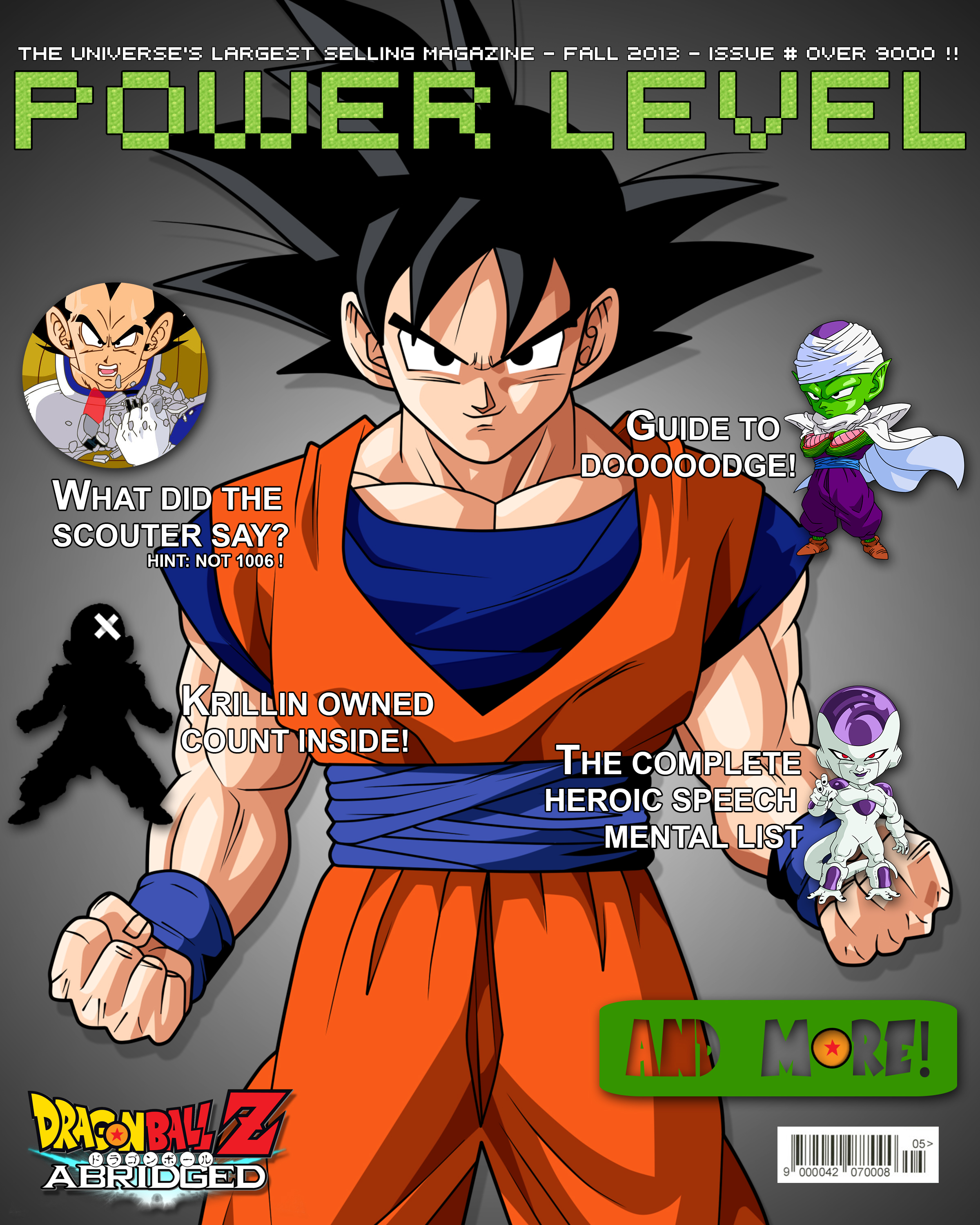 Fictional Magazine Cover: Power Level<br>College Coursework for Photoshop<br><i>2013</i>